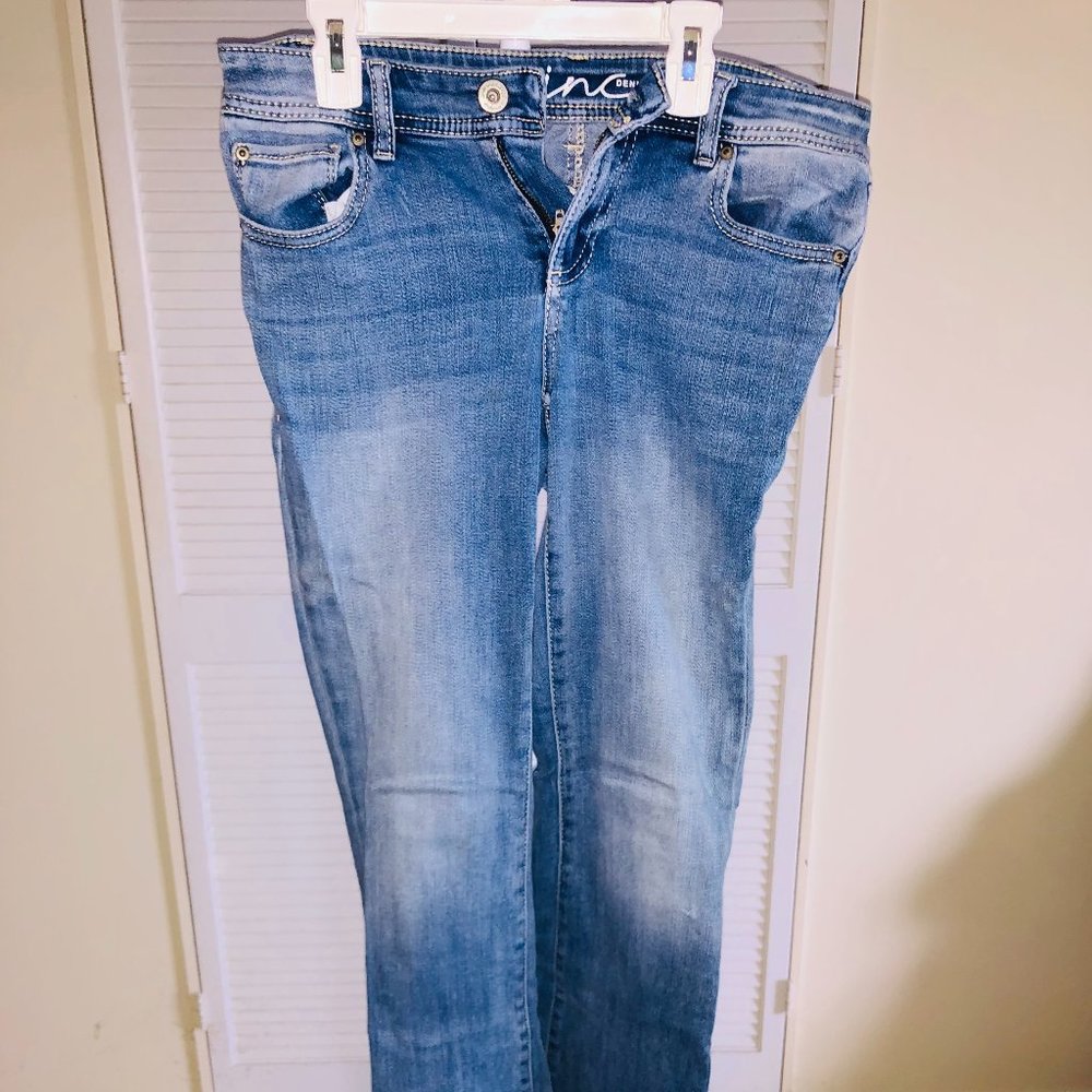 INC, Blue Jeans, Boot Leg, Reg. Fit, Size 4P